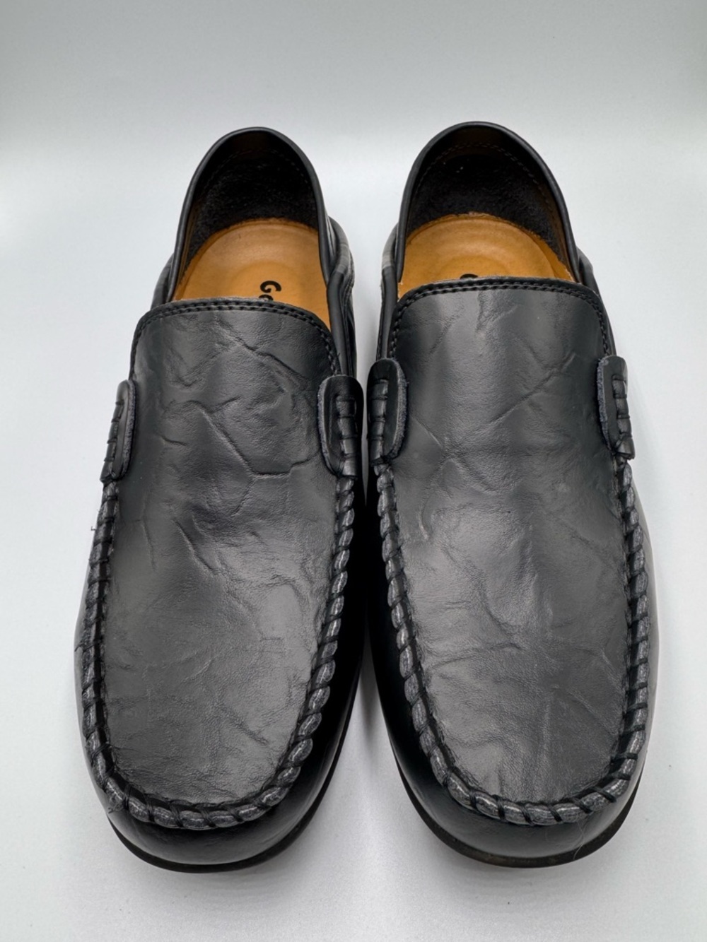 Go Tour Slip-On Loafers Leather Black Men’s 8